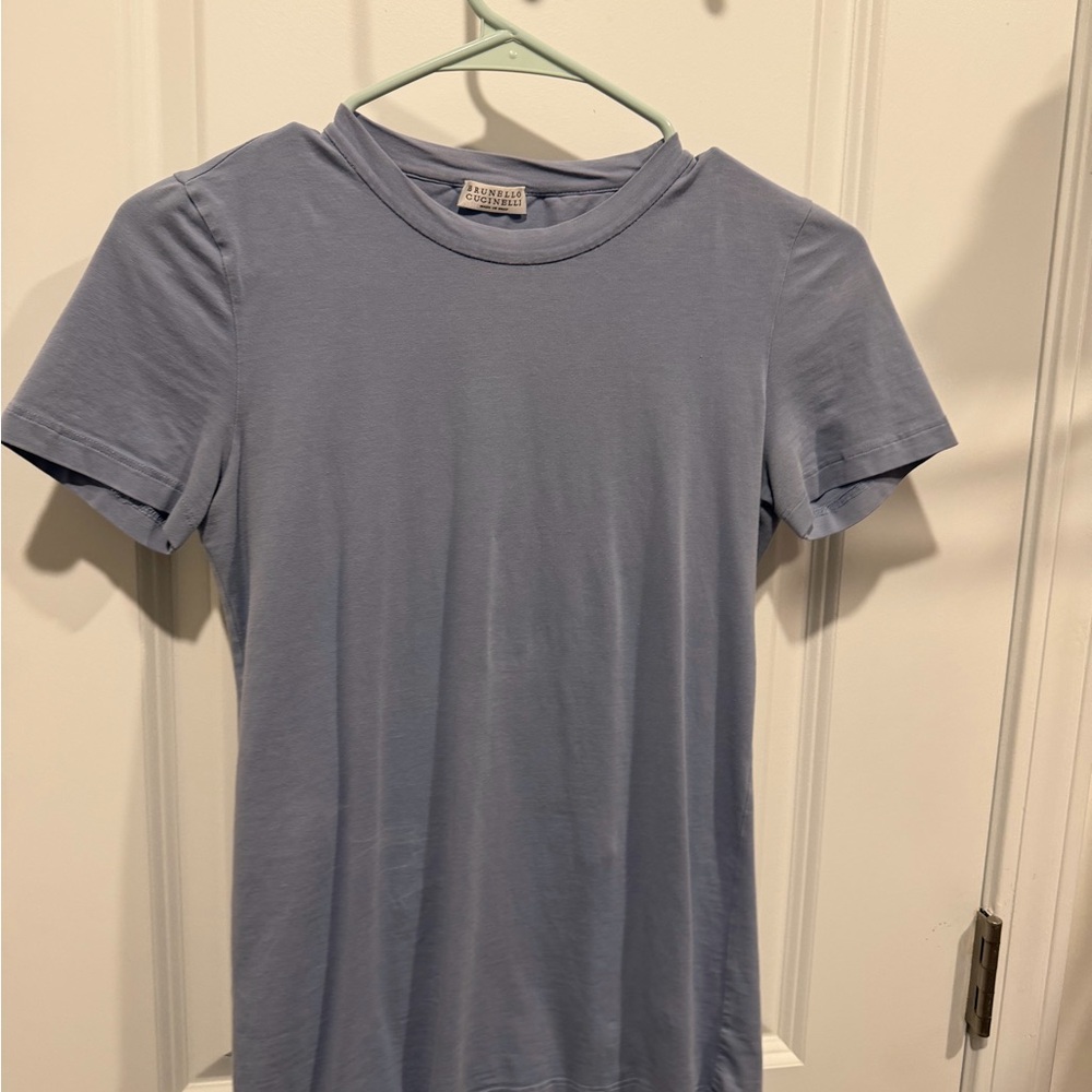 Brunello Cucinelli Light Gray Tee - Picture 3 of 3